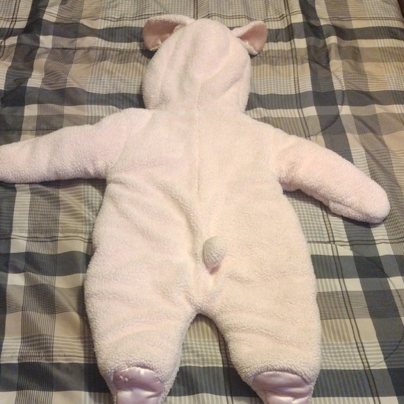 Cozy Pink Bunny Footie for Baby Girl​ - Picture 9 of 14
